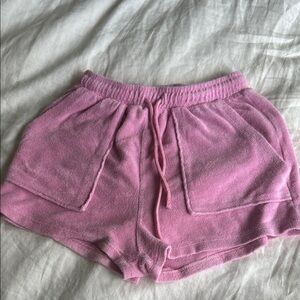 Zara Pink Athletic Shorts with Elastic Waistband